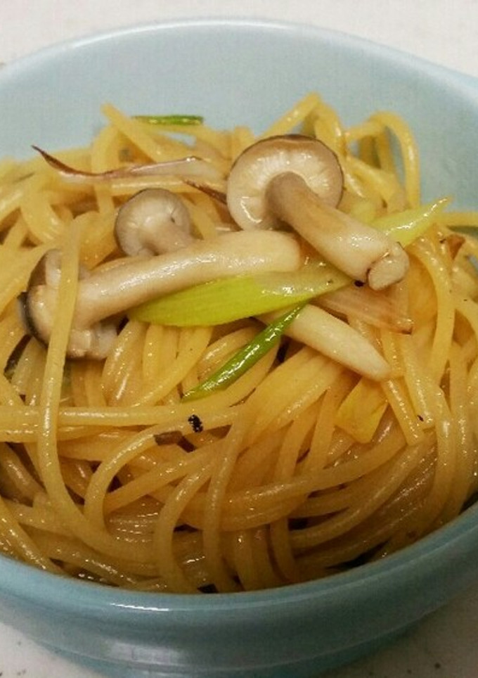 ﾈｷﾞとしめじの和風ﾊﾟｽﾀ-レシピのメイン写真
