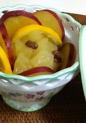 リンゴのコンポートとサツマイモのレモン煮-レシピのメイン写真