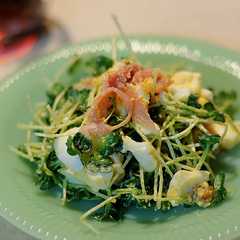 รูปของ 野菜が高い時に。カイワレ大根卵サラダ