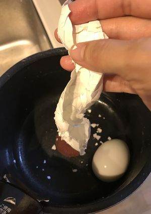 かんたん感激！ゆで卵むき♪-レシピのメイン写真