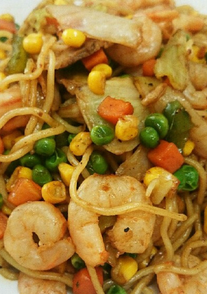 野菜と海老のダシダ焼きそば-レシピのメイン写真