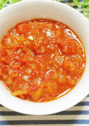 みりんでまろやか☆簡単♪トマトソース作り-レシピのメイン写真