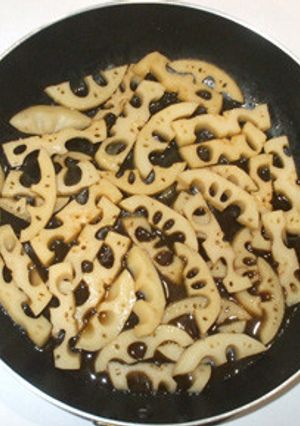 キンピラレンコン♪れんこんの簡単煮物-レシピのメイン写真