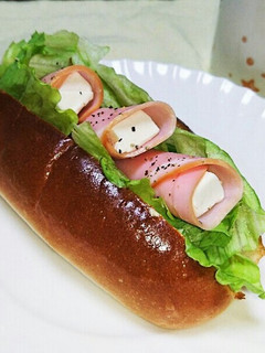 コッペパンサンド♡ハムチーズで-レシピのメイン写真
