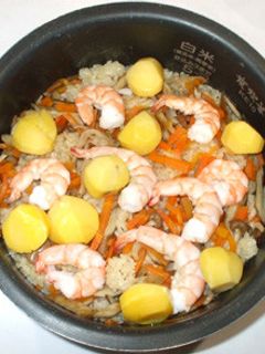 海老と栗の炊き込みご飯・混ぜご飯♪簡単-レシピのメイン写真