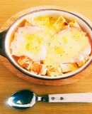 家にあるものでできる！チーズハムグラタン