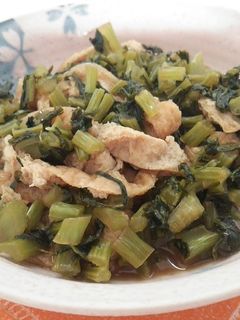 大根の葉と油揚げの炒め煮-レシピのメイン写真