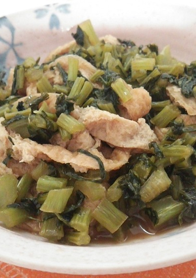 大根の葉と油揚げの炒め煮-レシピのメイン写真
