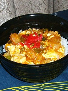 豆腐でボリュームアップ☆エビチリ丼-レシピのメイン写真