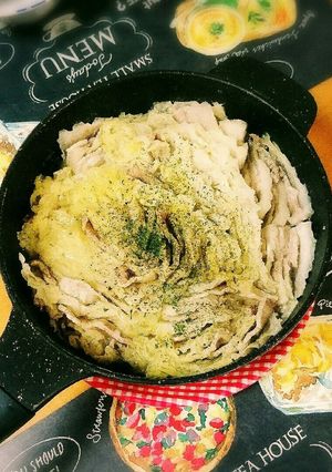 豚バラ肉と白菜の洋風ミルフィーユ鍋-レシピのメイン写真