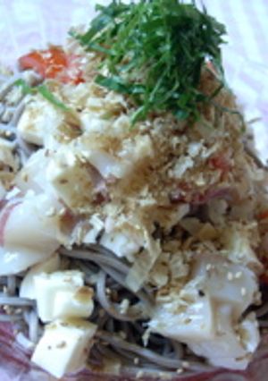 刻んでのせるだけ！夏の簡単冷製麺。-レシピのメイン写真