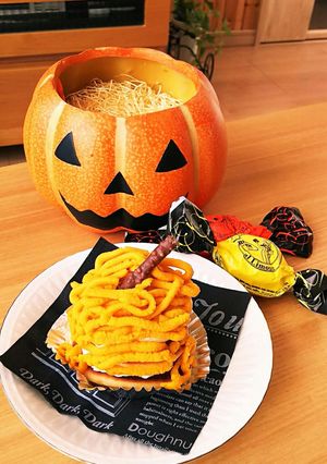 簡単★カボチャモンブラン❤ハロウィンにも-レシピのメイン写真