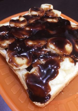 簡単♫美味しい！チョコバナナトースト-レシピのメイン写真