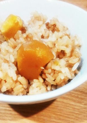 簡単！栗ご飯～甘露煮で甘めのごはん-レシピのメイン写真