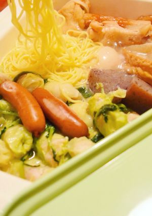 2日目おでん活用法*豚巻きキャベツと麺!-レシピのメイン写真