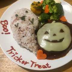 รูปของ Halloweenハンバーグプレート