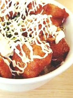 ほっかほっか弁の鶏マヨ丼!残りもので♪-レシピのメイン写真