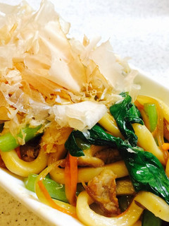 失敗しない。5分でできる小松菜焼うどん-レシピのメイン写真