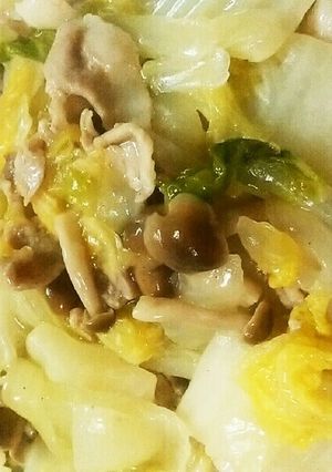 白菜と豚肉のあんかけ炒め-レシピのメイン写真