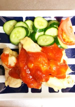 簡単♡ササミのチーズ焼き-レシピのメイン写真