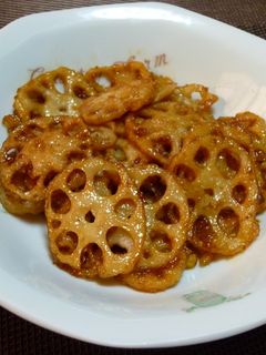 レンコンのタレマヨ焼き!(^^)!-レシピのメイン写真