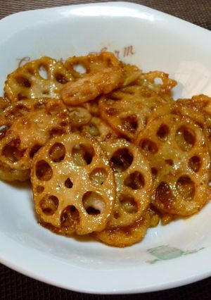 レンコンのタレマヨ焼き!(^^)!-レシピのメイン写真