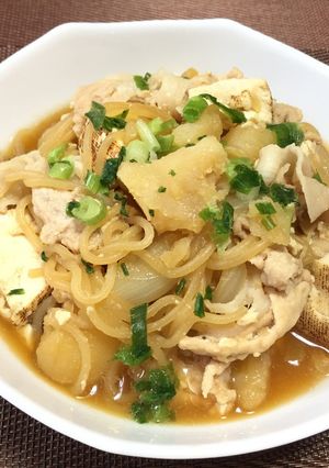 にくじゃが豆腐入り(すき焼き風)-レシピのメイン写真