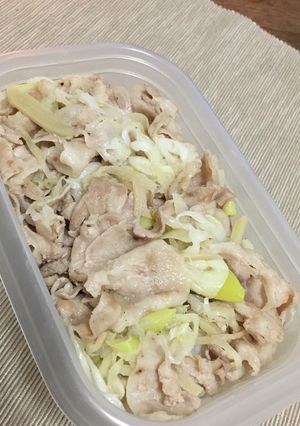 豚バラ肉とネギの塩コショウシンプル炒め-レシピのメイン写真