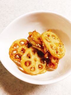 れんこんの甘辛炒め-レシピのメイン写真