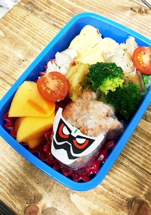 手抜き過ぎる仮面ライダーエグゼイド弁当-レシピのメイン写真
