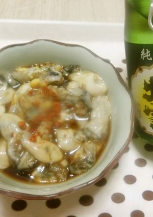 生牡蠣(かき)のポンズおろし和え-レシピのメイン写真