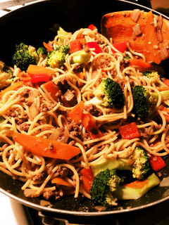 ひき肉と野菜のパスタ-レシピのメイン写真