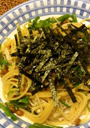あごだしで和風納豆パスタ-レシピのメイン写真