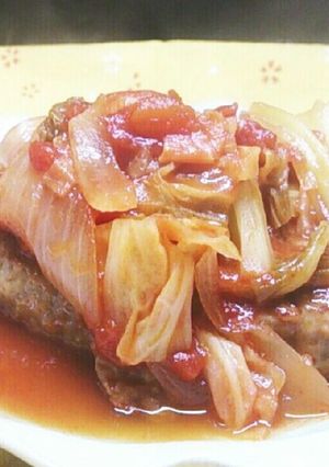 時短♪ 煮込みハンバーグ-レシピのメイン写真