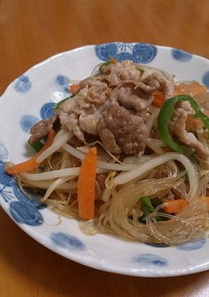 春雨と野菜の炒め物-レシピのメイン写真