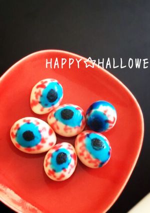 ハロウィン☆うずら卵目玉-レシピのメイン写真