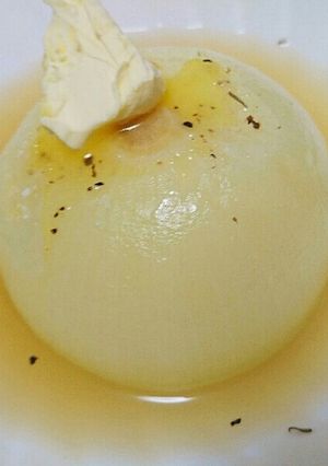 レンジでまるごと玉ねぎじゅんわりコンソメ-レシピのメイン写真