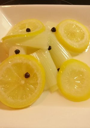 高校生が作る 長ネギのレモン蜂蜜風-レシピのメイン写真