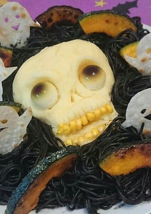 ハロウィン！！骸骨プレート-レシピのメイン写真