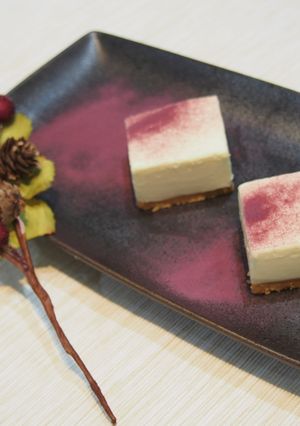 アサイー＆マキベリーのレアチーズケーキ-レシピのメイン写真