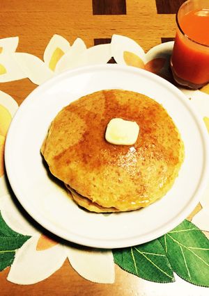 食物繊維たっぷりふわふわパンケーキ-レシピのメイン写真