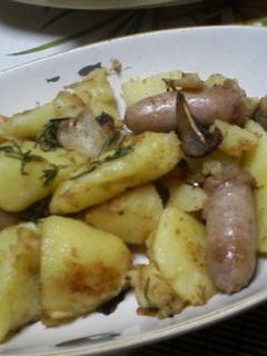 じゃがいもと生ウィンナのペペロンチーノ-レシピのメイン写真