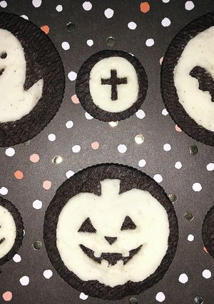 話題のオレオアートでハロウィンデコ☆-レシピのメイン写真