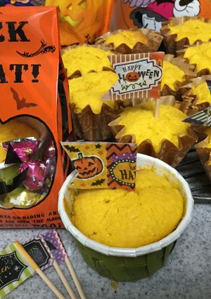 しっとりかぼちゃカップケーキ❤︎-レシピのメイン写真
