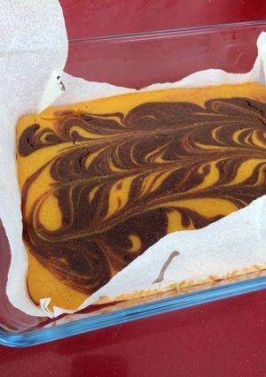 マーブルパンプキンチーズケーキ-レシピのメイン写真