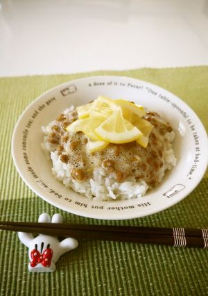 【美肌ダイエット】レモン酢de納豆ご飯♪-レシピのメイン写真