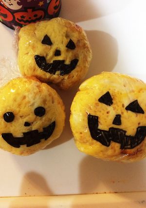 ハロウィンおにぎり オムライス-レシピのメイン写真