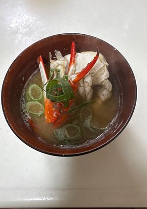 渡り蟹の味噌汁-レシピのメイン写真