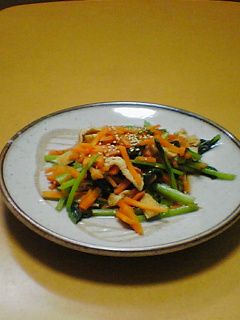 小松菜とにんじん油揚げの甘辛煮-レシピのメイン写真