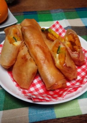★かぼちゃとチーズの春巻★-レシピのメイン写真
